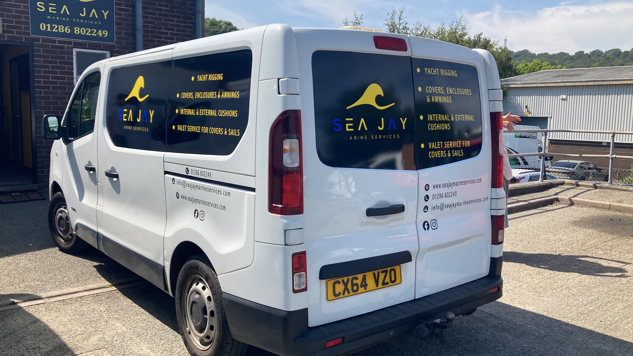The first Sea Jay Marine Services vehicle to carry the full company branding